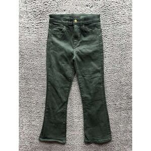 Joe's Jeans The Callie High Rise Cropped Bootcut Jeans Forest Green Women 24‎